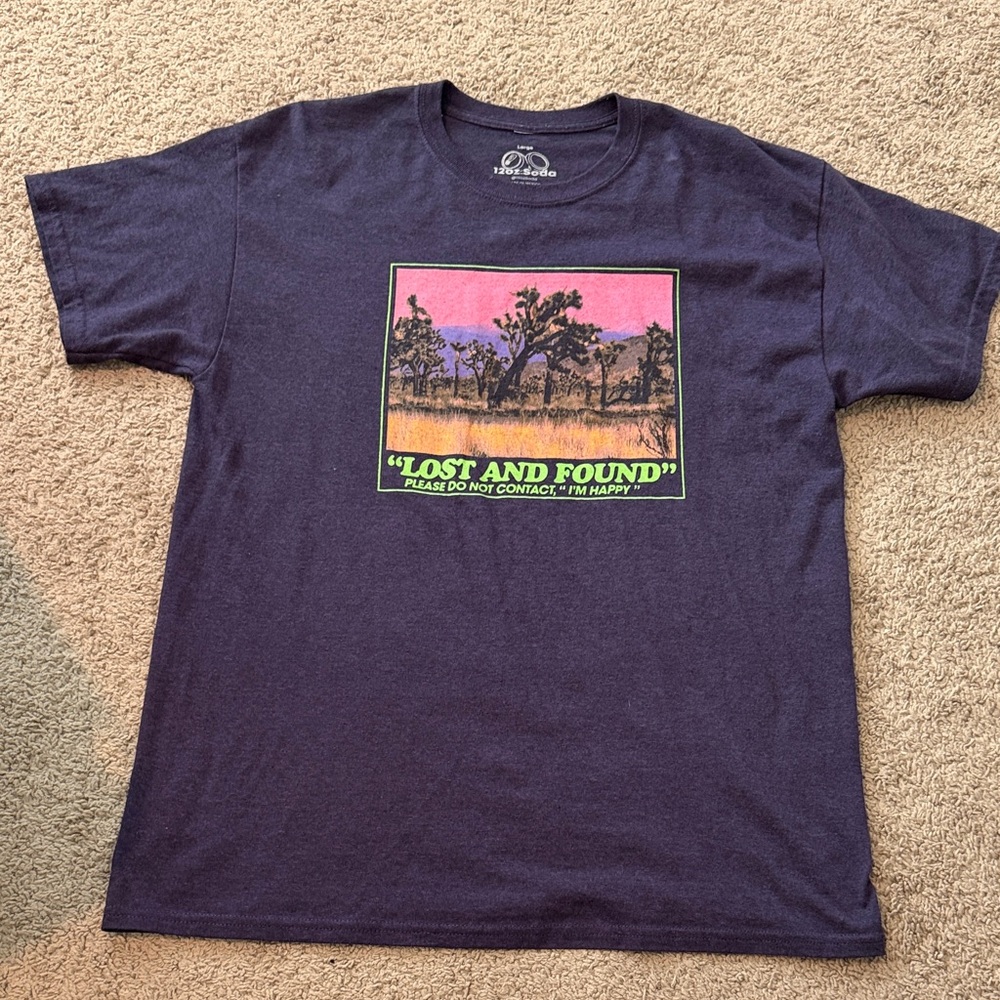 Lost and Found Graphic Tee - Navy Blue by